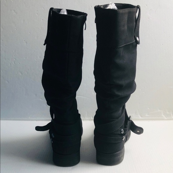 DE BLOSSOM, BLACK BOOTS, size 8 1/2 - Picture 7 of 9
